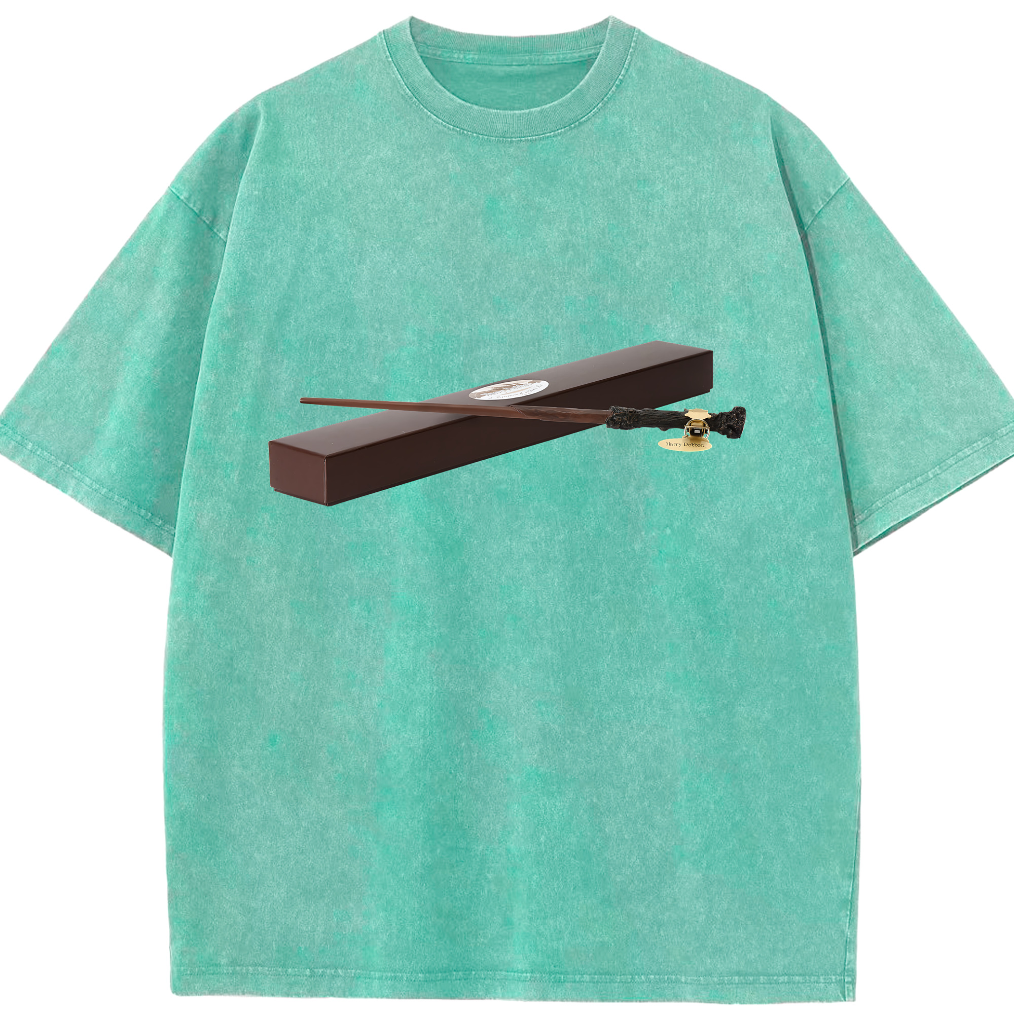 （画像用） Harry Potter ハリー・ポッターシリーズ 綿100% ヴィンテージ風 半袖Tシャツ（フロントプリント）